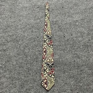 Gilbert & Lodge Tie Mens One Size Multicolor Italian Silk Floral Made In USA